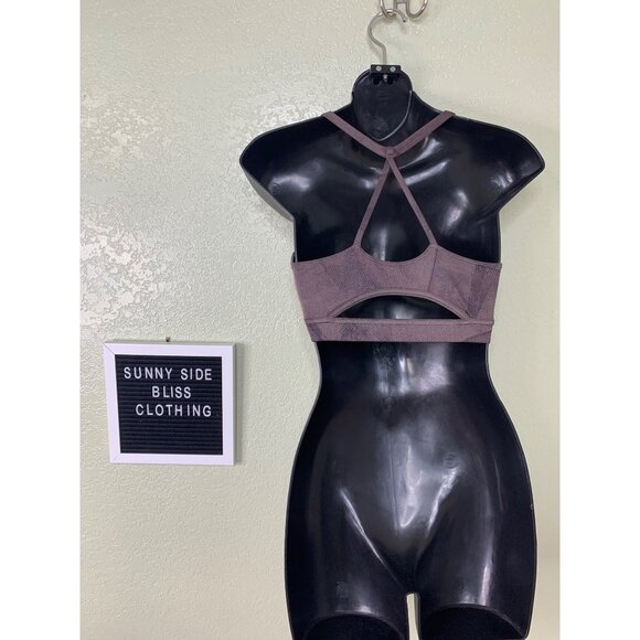 Reebok Purple Scoop Neck Racer Back Sports Bra Size Small - Picture 4 of 10